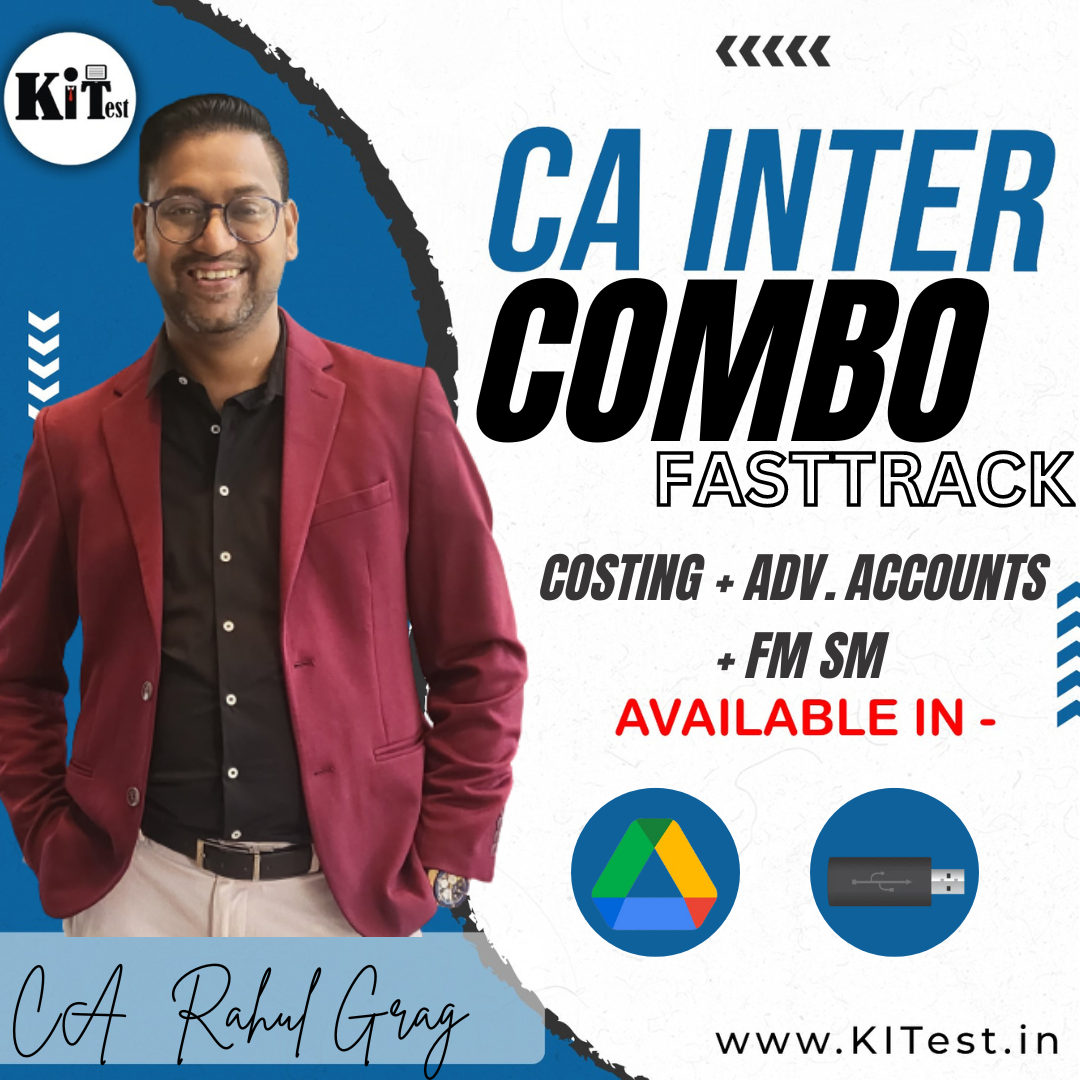 CA Inter Combo (Costing and Advanced Accounts and FM SM) Fasttrack Batch CA Rahul Garg
